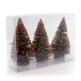 thumbnail image 2 of Halloween Orange Glitter Trees Set / 3 Wire Halloween Village Accessory 29439, 2 of 2