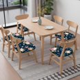 thumbnail image 6 of Pioneer Flower Seat Covers for Dining Room Chairs Set Of 6,Stretch Printed Washable Chair Seat Cover with Elastic Ties and Button,Removable Waterproof Couch Cushion Covers, 6 of 6