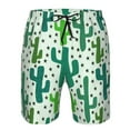 thumbnail image 3 of Logiee Cactus 1 Print Mens Swim Trunks Quick Dry Board Shorts,Breathable Hawaii Beach Shorts Swimwear Bathing Suits-Small, 3 of 6