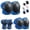 Blue, variant on Vornel 6 Pack Protective Gear Set, Adjustable Knee Elbow Wrist Pads for Kids Youth Adult