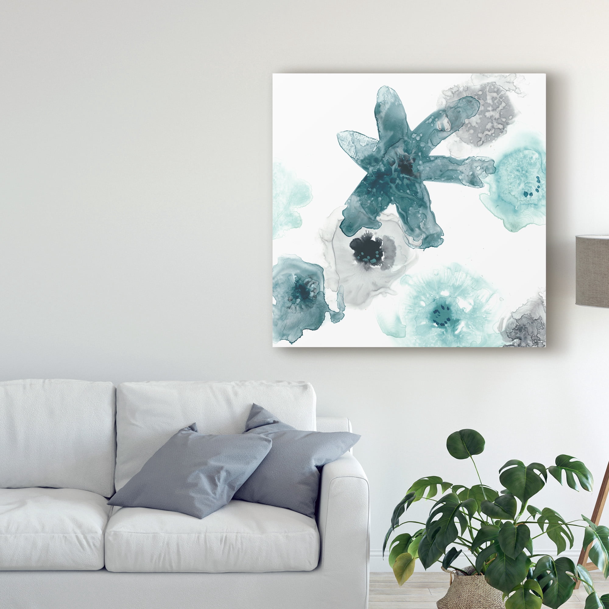 Trademark Fine Art 'Floating Indigo II' Canvas Art by June Erica Vess