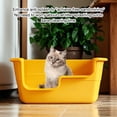 thumbnail image 4 of ZLight Cat Litter Box With Lid | Easy To Clean Modern | For Cats Rabbits Grey Self Cleaning Cat Litter Tray white,boxed 45*30*20cmlitter box, 4 of 6