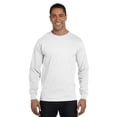 thumbnail image 4 of Gildan Men's DryBlend Long Sleeve T-Shirt, 9-Pack Crewneck Pullover Shirts White Casual Tee, S, 4 of 5
