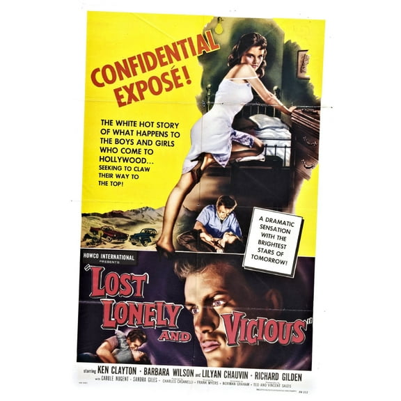 AB Posters Lost Lonely And Vicious Movie Poster 11inx17in Mini Poster 11x17 poster Color Category: Multi, Unframed, Ages: Adults
