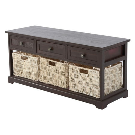 Homcom 40 In Wicker Basket Storage Bench Wicker Basket Storage Bench