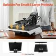 thumbnail image 4 of KFFKFF Heat Press, 15 x 15 inch Heat Press Machine for T-shirts, Fast and Even Heating, Easy to Use, High Pressure for Digital Industrial-Quality Sublimation Printer, 4 of 9