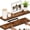 Rustic Brown, variant on Ballucci 16" Floating Shelves for Wall, 2-Pack with Invisible Brackets, 6" Deep, Black