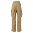 thumbnail image 4 of JAJAHO Kids Cargo Pants With Multiple Pockets Boys Girls Elastic Waist Loose Fit Straight Leg Jogger Pants 5-15Y Comfy Trousers, 4 of 9