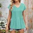 thumbnail image 6 of Button Down Shirts for Women Dressy Floral Printed Long Sleeve Blouse Business Casual Work Tops, 6 of 8