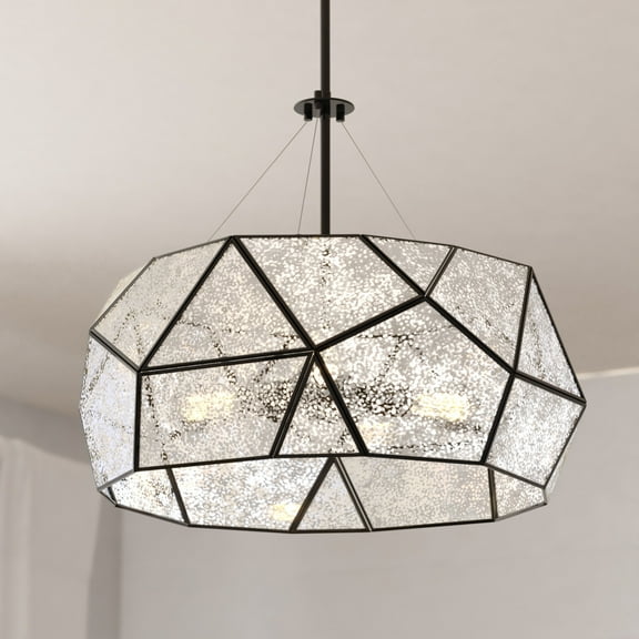 Euclid 20" 3 Light Pendant Black