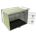 thumbnail image 6 of Geometric Dog Crate Cover, Repeating Zigzags in Pastel Tones Pattern, Easy to Use Pet Kennel Cover Small Dogs Puppies Kittens, 7 Sizes, Pale Green Cream, by Ambesonne, 6 of 6
