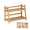 light Brown, variant on Jademall Bamboo Double-Layer Kitchen Rack - 15.3x7x11.2inch Mug Storage Shelf, Multi-Purpose Spice Organizer, Matcha & Tea Display Stand for Office & Living Room - Light Brown