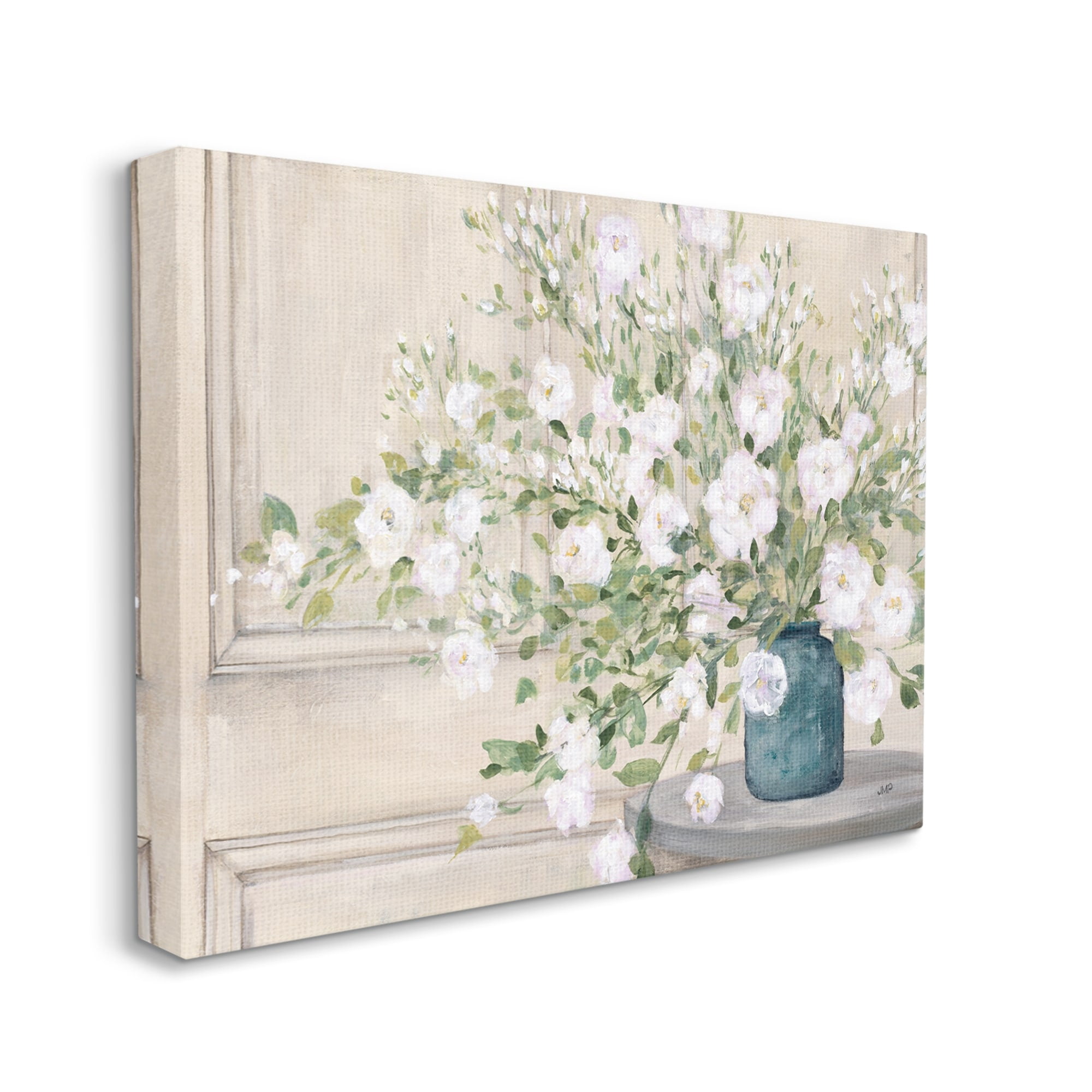 Stupell Industries Geranium Tabletop Country Still Life Painting Blooming Flowers, 30 x 24, Design by Julia Purinton