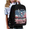 thumbnail image 3 of Uourmeti Polyester Backpack School Bookbag with 4th Of July Eagle Design - Spacious for Student Travel and Daily Use, 3 of 6