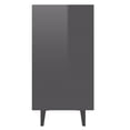 thumbnail image 3 of vidaXL Sideboard High Gloss Grey 103.5x35x70 cm Engineered Wood, 3 of 5