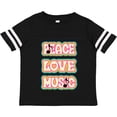 thumbnail image 3 of Inktastic Peace Love Music Quote Girls Toddler T-Shirt, 3 of 5