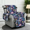 thumbnail image 2 of TSOVTHRID Abstract Bohemia Floral Print Recliner Slipcover Soft Slip Reclining Chair Slipcovers Non-Slip Furniture Protector for Recliner, Fitted Sofa Couch Cover with Pocket, 2 of 7