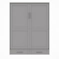 thumbnail image 6 of RoomAndLoft Modern Solid Wood Queen Murphy Wall Bed Gray, 6 of 12