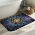 thumbnail image 4 of 1pc Mandalas Absorbent Non-Slip Bathroom Thickened Flannel Rug Decor,Soft,Quick Drying,Suitable For Indoor/outdoor Use,Bathrooms,Bedrooms,Kitchens,Terrace,Laundry Rooms,16"x24", 4 of 7
