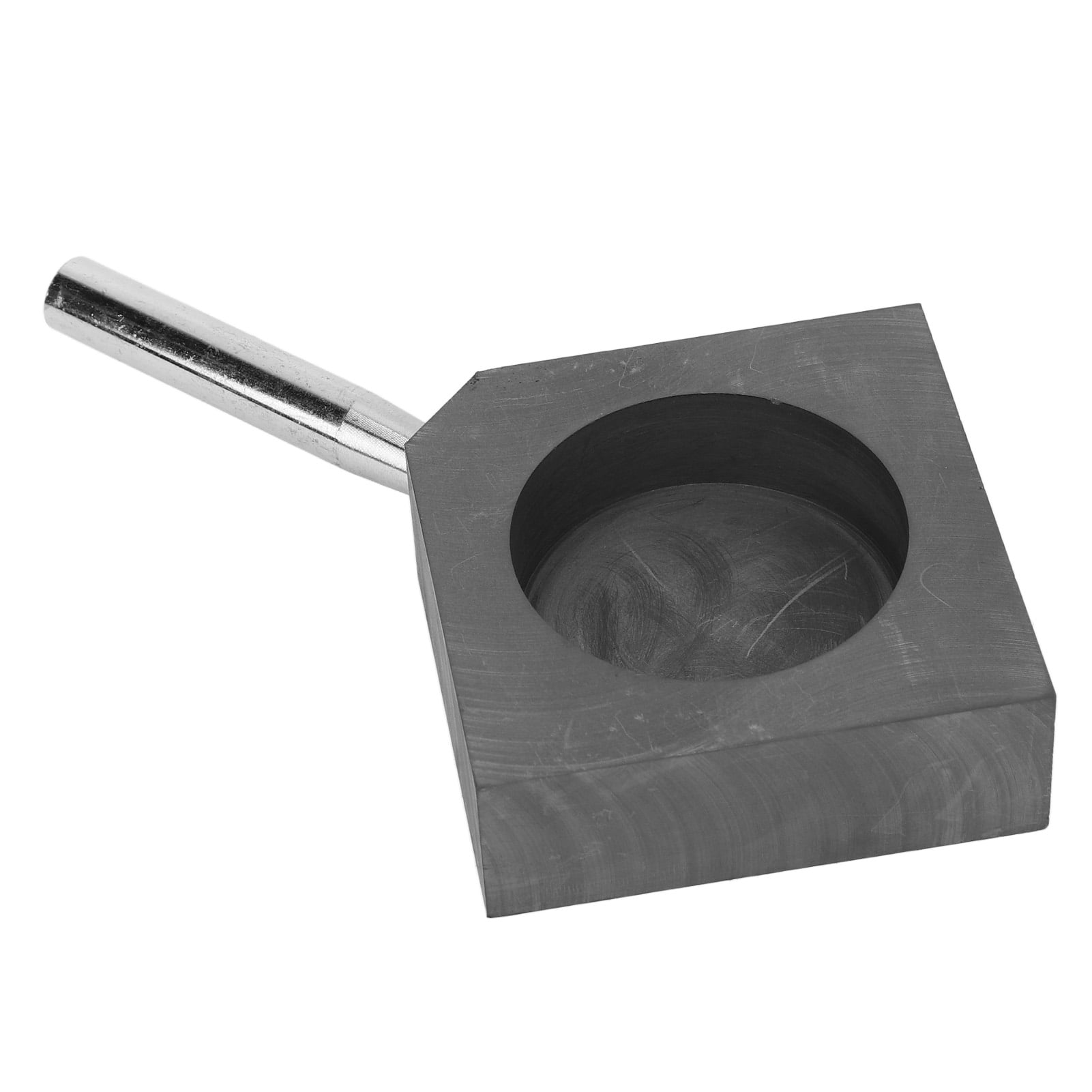 Graphite , Hard Graphite Ingot 2.4in Diameter 0.8in Depth Precise For Melting Metal
