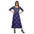 thumbnail image 1 of Moomaya Kurta Imprimé Tunique Longue Hauts Femmes Tenue d'Été Kurti pour Femmes, 1 of 5