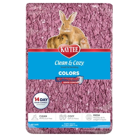 Kaytee Clean & Cozy Colors Bedding Plum 49.2 Liters