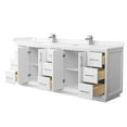 thumbnail image 7 of Wyndham Collection WCF414184DWZWCUNSMXX Strada 84" Free Standing Double Basin Vanity Set -, 7 of 7