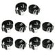 thumbnail image 5 of Paquete de 5 correas de de silicona antideslizantes para mujer Reemplazo del soporte de la correa del hombro Negro Salvador Correas de sostén de repuesto, 5 of 8