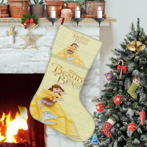Belle Beauty And Beast Themed Christmas Socks