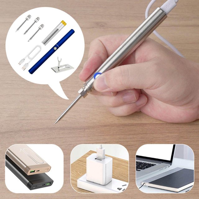 pitrice Portable Soldering Iron Kit Efficient 1100mAh Battery for Indoor Outdoor