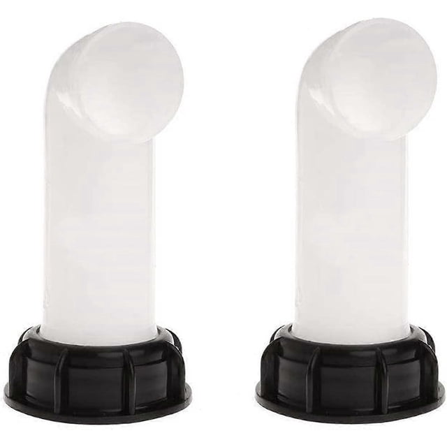 2pcs Water Tank Adapter, Water Tank Valve, IBC Drain Tank Adapter for IBC Water Tanks, Tonnage Valves, Agricultural Irrigation, Pipes, Plastic, 60mm (