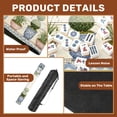 thumbnail image 6 of Mini 21" x 21" Mahjong Mat for Travel Elegant Botanical Frame Trees Floral Planters Non-Slip Noise Reduction Mahjong Tiles for Dominoes Poker Card, 6 of 6