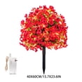 thumbnail image 3 of Dtchengua 2 Pack Artificial Topiary Ball Trees With Light for Outdoor, UV Resistant Fake Plants Shrubs Bushes,Realistic Faux Flowers Greenery Spring Deko for Front Porch,Garden,Yard,Patio(Hot Pink), 3 of 6