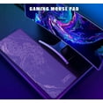 thumbnail image 3 of Great Wave XXL Gaming Mouse Pad, Purple Minimalist Japanese Desk Mat, Cute Gamer Aesthetic Mousepad, Extended Mousepad, Non-Slip Rubber Base Lilac Desk Pad for Office- 31.5 X 11.8 Inch, 3 of 7