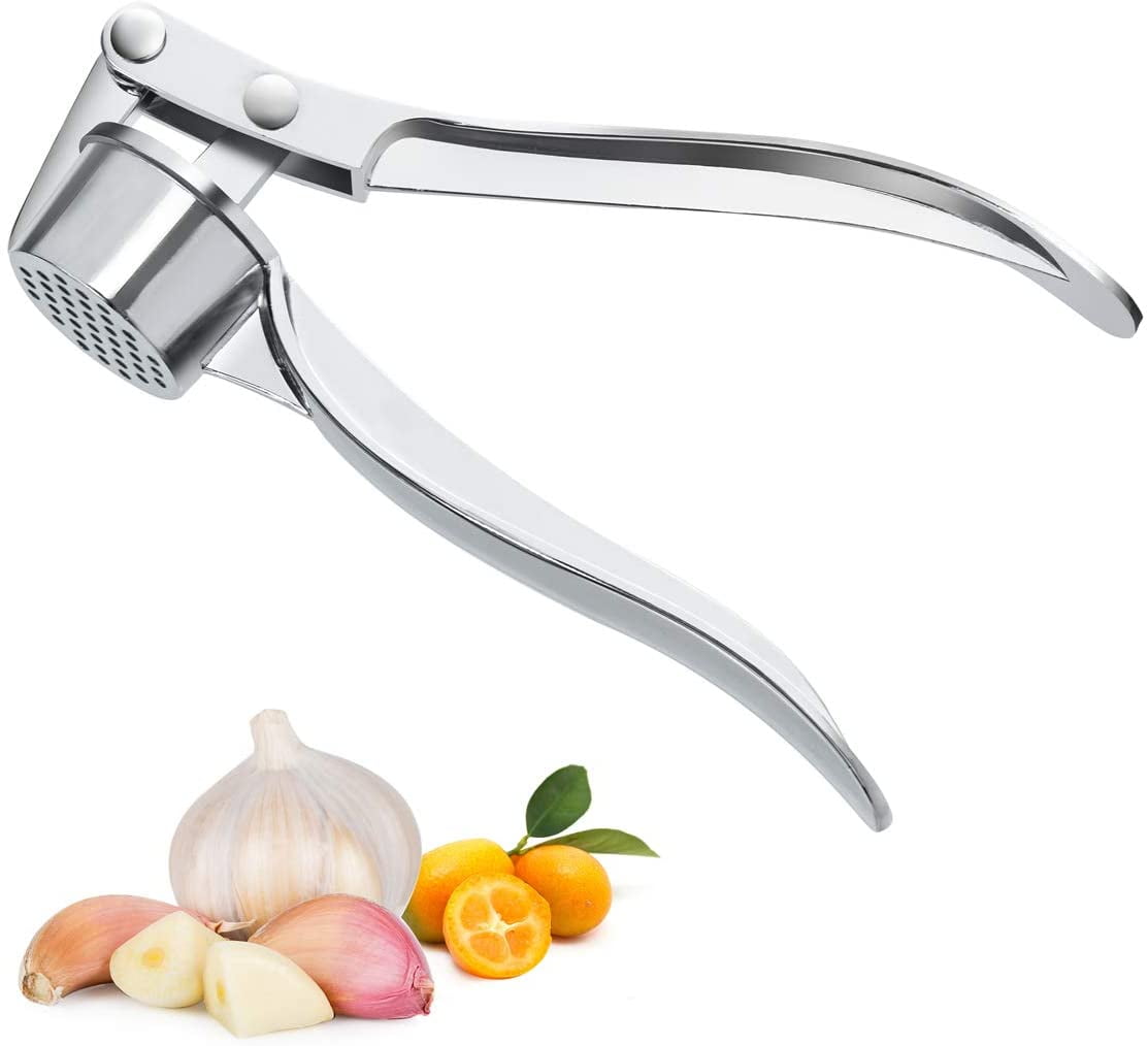 Nurch Handheld Garlic Press, Professional Squeezer Garlic Masher