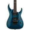ESP LTD MH-401QM Electric Guitar Level 2 See-Thru Blue 190839100689