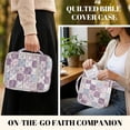 thumbnail image 5 of XYZCANDO Blooming Florals Bible Covers for Women Quilted Bible Carrying Case with Handle Lightweight Zipper Bible Cover Protective Bible Carrying Case Bag with Tote Handle, 5 of 7