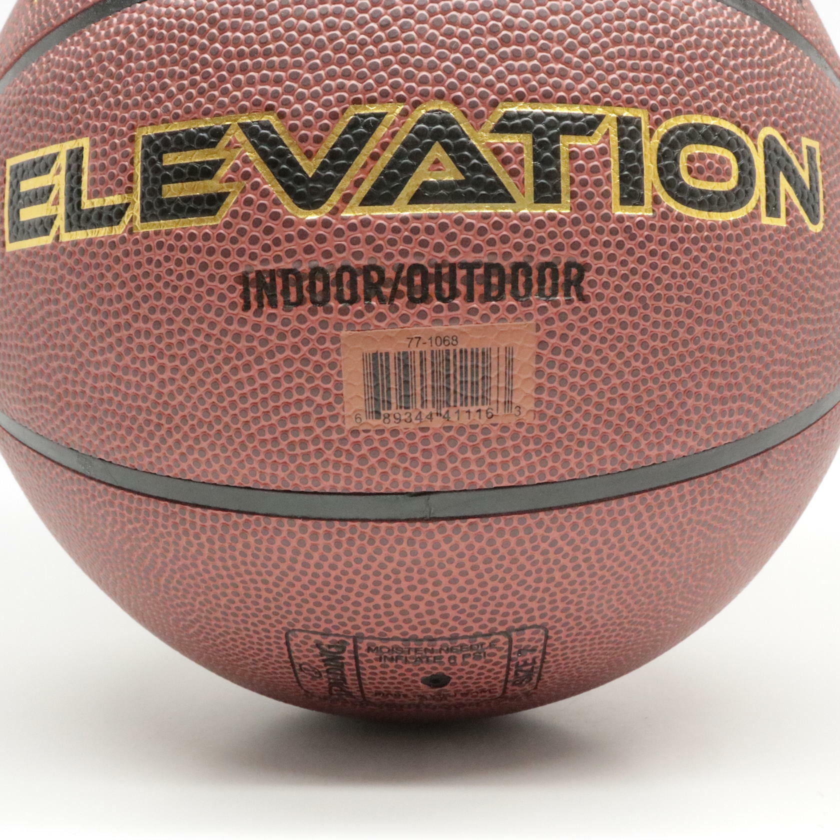 Spalding Elevation Indoor Basketball with Needle, Size 7 (29.5")