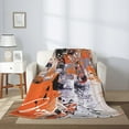 thumbnail image 6 of Blanket Throws Flannel for Couch Sofa Bed Home Decor Gift Sports Football Fans (Burrow, 40x50inch), 6 of 6