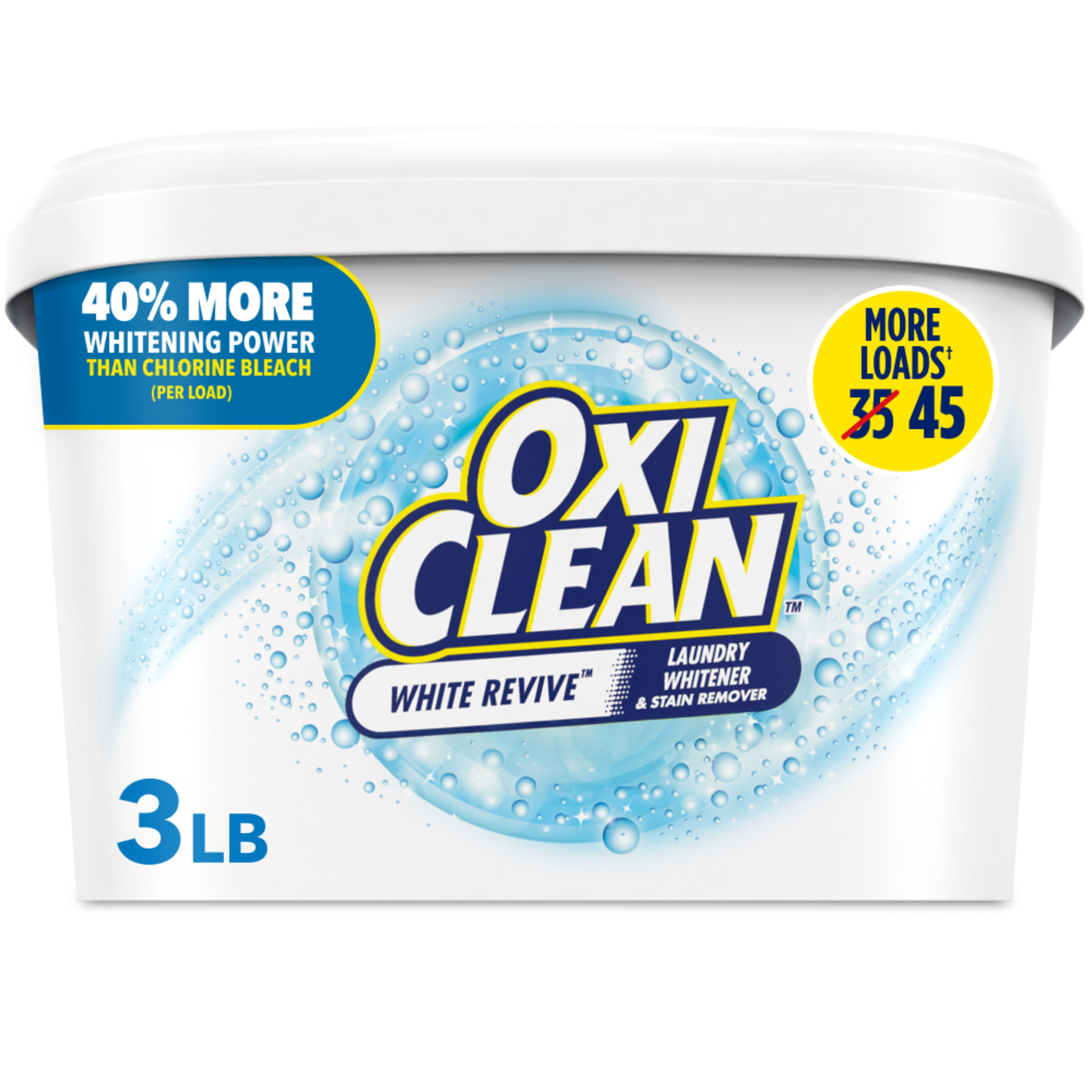 OxiClean White Revive Laundry Whitener & Stain Remover, 3 lb