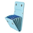 thumbnail image 4 of Adhesive Card Slots Holder Phone Pocket for Phone Case, PU Leather Wallet Sticker ID/Credit Card Holder with Magnetic Buttons for Phone Sleeve - Blue, 4 of 6