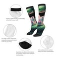 thumbnail image 5 of Fotbe Snake Holding A Lotus print Women's Men's Novelty Crew Socks Cotton Socks Knee High Socks for Walking,Running,Nurses,Pregnancy, 5 of 8
