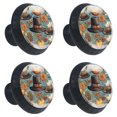 thumbnail image 2 of 4 Pcs Thanksgiving Hat Knobs for Kitchen Cabinet Cupboard Dresser Bookcase Drawer Pulls Handles Round Home Decor, 2 of 8
