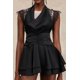 thumbnail image 5 of Vestido Bellabarnetten Waza con cuello en V sin mangas y encaje mini, 5 of 6