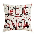 thumbnail image 2 of Wzzjkit Christmas Pillow Covers Decoration, 18x18in Christmas Snowflake Printed Winter Throw Pillows Cushion Case Couch Decor for Christmas Home Outdoor Decorations, Christmas Pillow Cases, 2 of 9