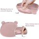 thumbnail image 4 of Silicone Baby Tray, Non-Slip Children's Tray with Suction Cup and Lid, for Toddlers to Use, Unbreakable 3 Compartments of, 4 of 5