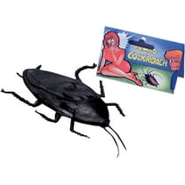 Loftus Jumbo Cockroach Halloween 6.5" x 3" Decoration Prop, Black