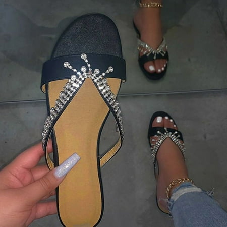 

FZM Women shoes Summer Women s Flip-Flops Open Toe Casual Beach Shoes Flats Slippers