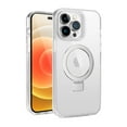 thumbnail image 3 of For Apple iPhone 14 (6.1") Transparent HQ Magnetic Ring Circle Stand with MagSafe Compatible Hybrid Dotted Edged Cover ,Xpm Phone Case [ Clear ], 3 of 5