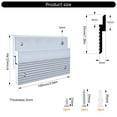 thumbnail image 4 of Heavy Duty Aluminum Clamps Interlocks Wall Mounting Brackets French Cleat Picture Hanger Hardware, 4 of 12